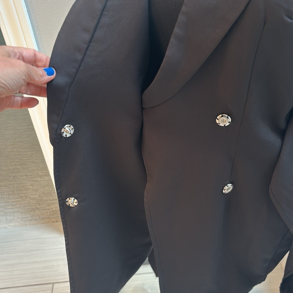 NWT Elegant tuxedo mini dress by Pretty Little Thing. size 4 - Picture 10 of 13